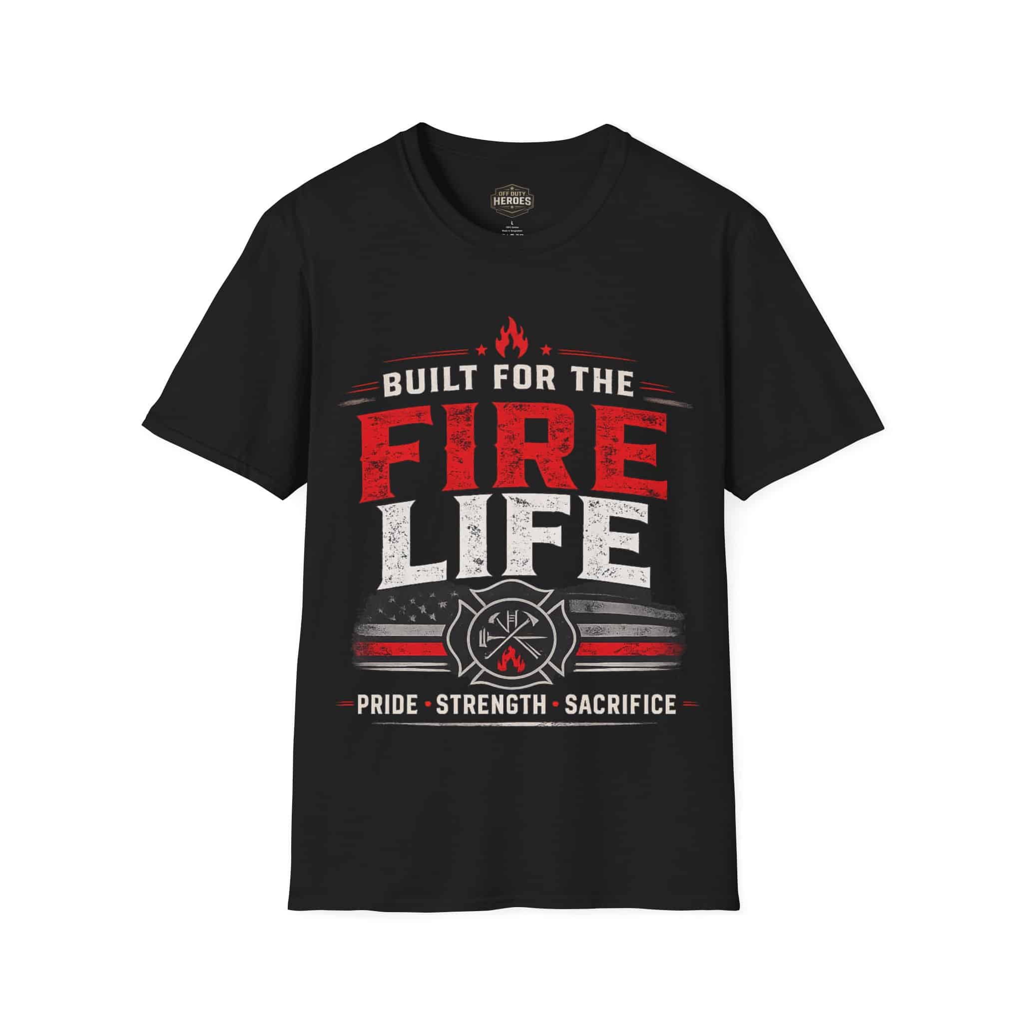 Built for the Fire Life T-Shirt — Firefighter Graphic Tee - Image 4