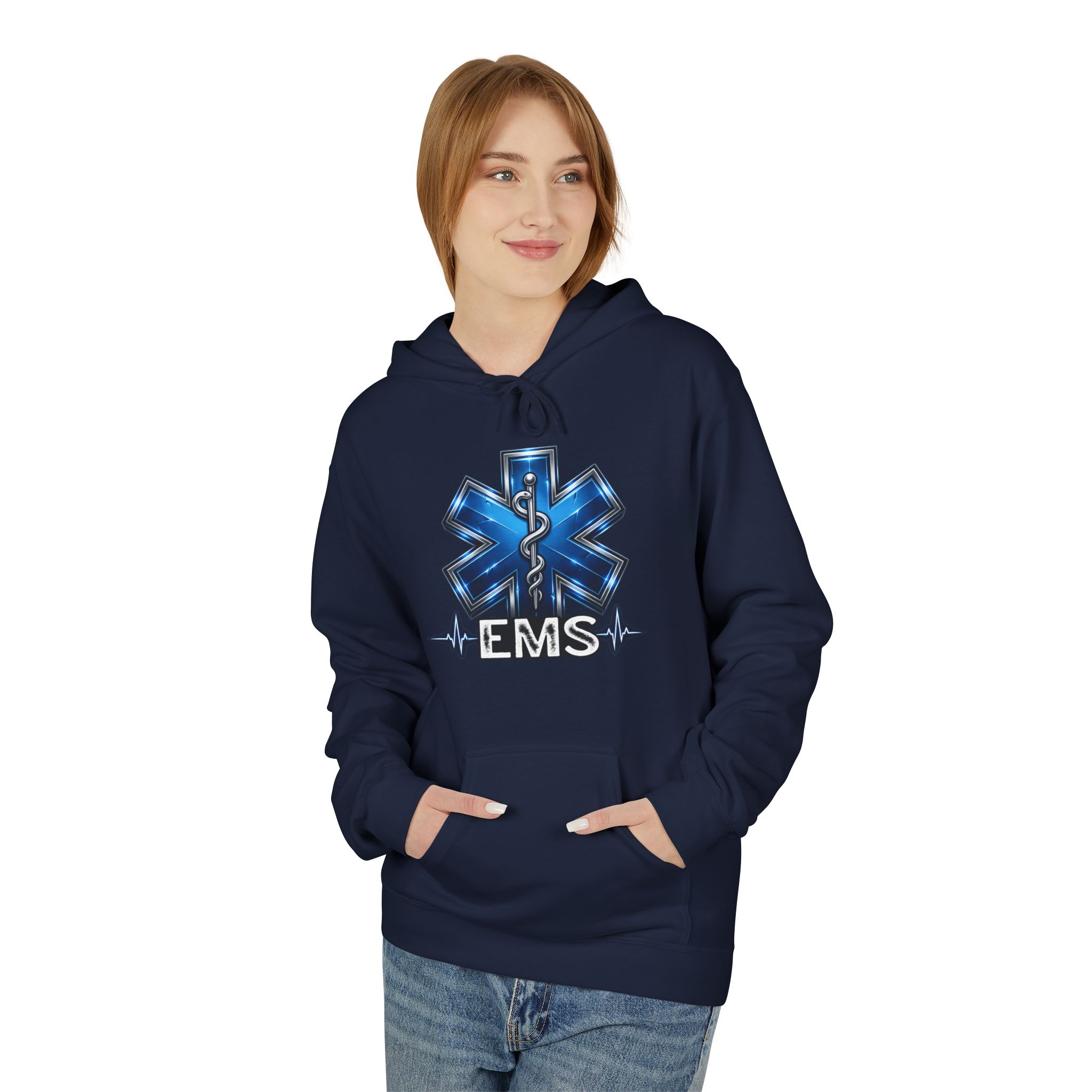 EMS Star of Life Hoodie – Emergency Medical Services Paramedic Sweatshirt - Image 11