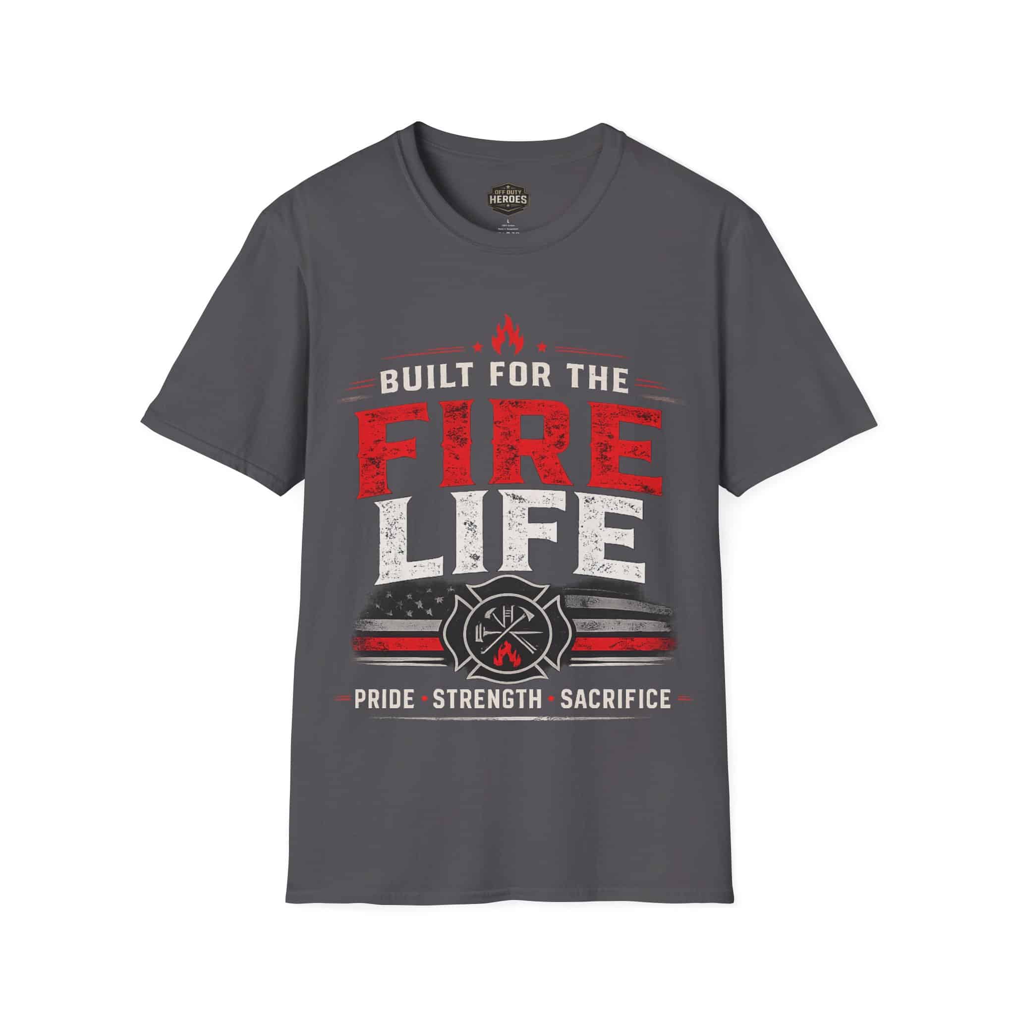 Built for the Fire Life T-Shirt — Firefighter Graphic Tee - Image 2