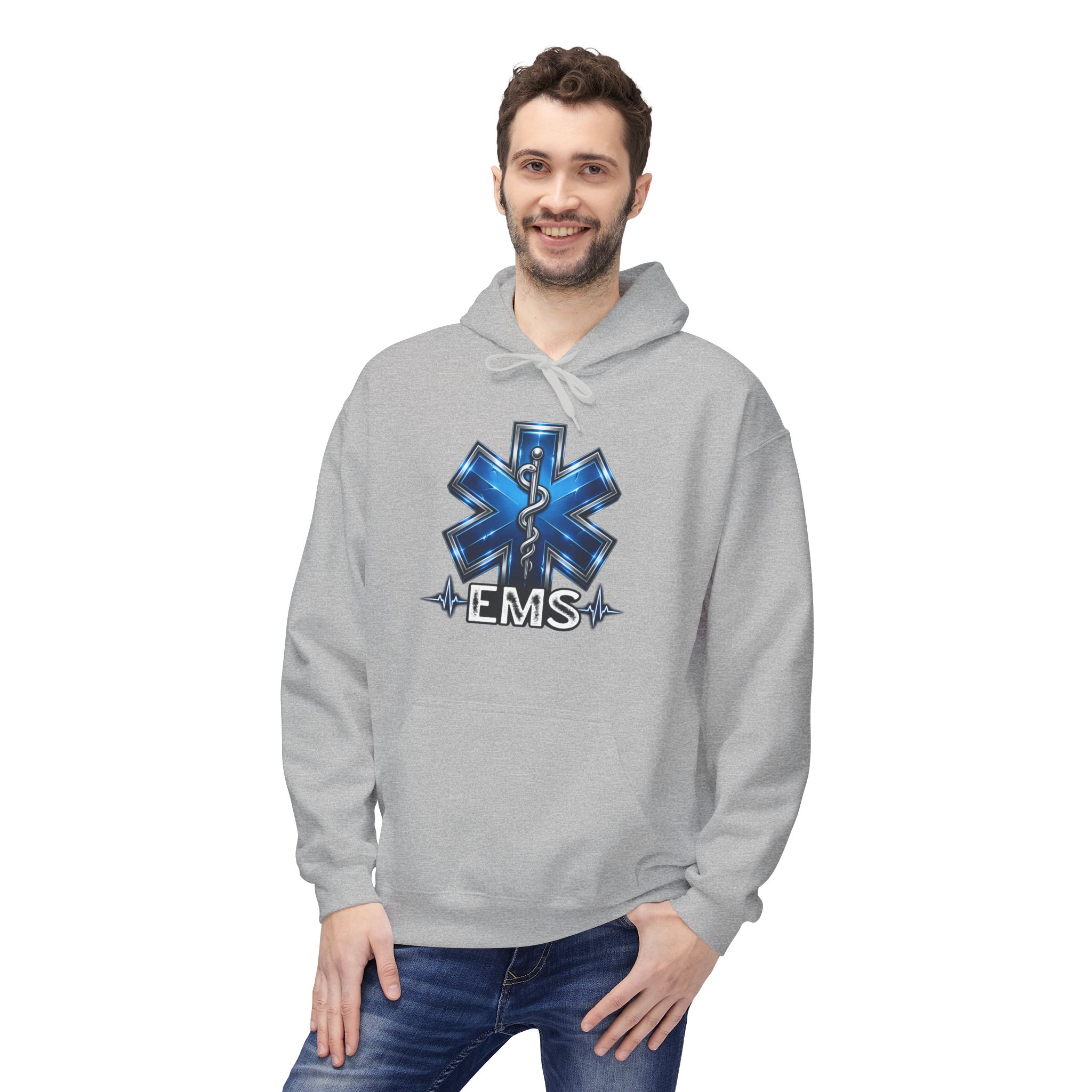 EMS Star of Life Hoodie – Emergency Medical Services Paramedic Sweatshirt - Image 6