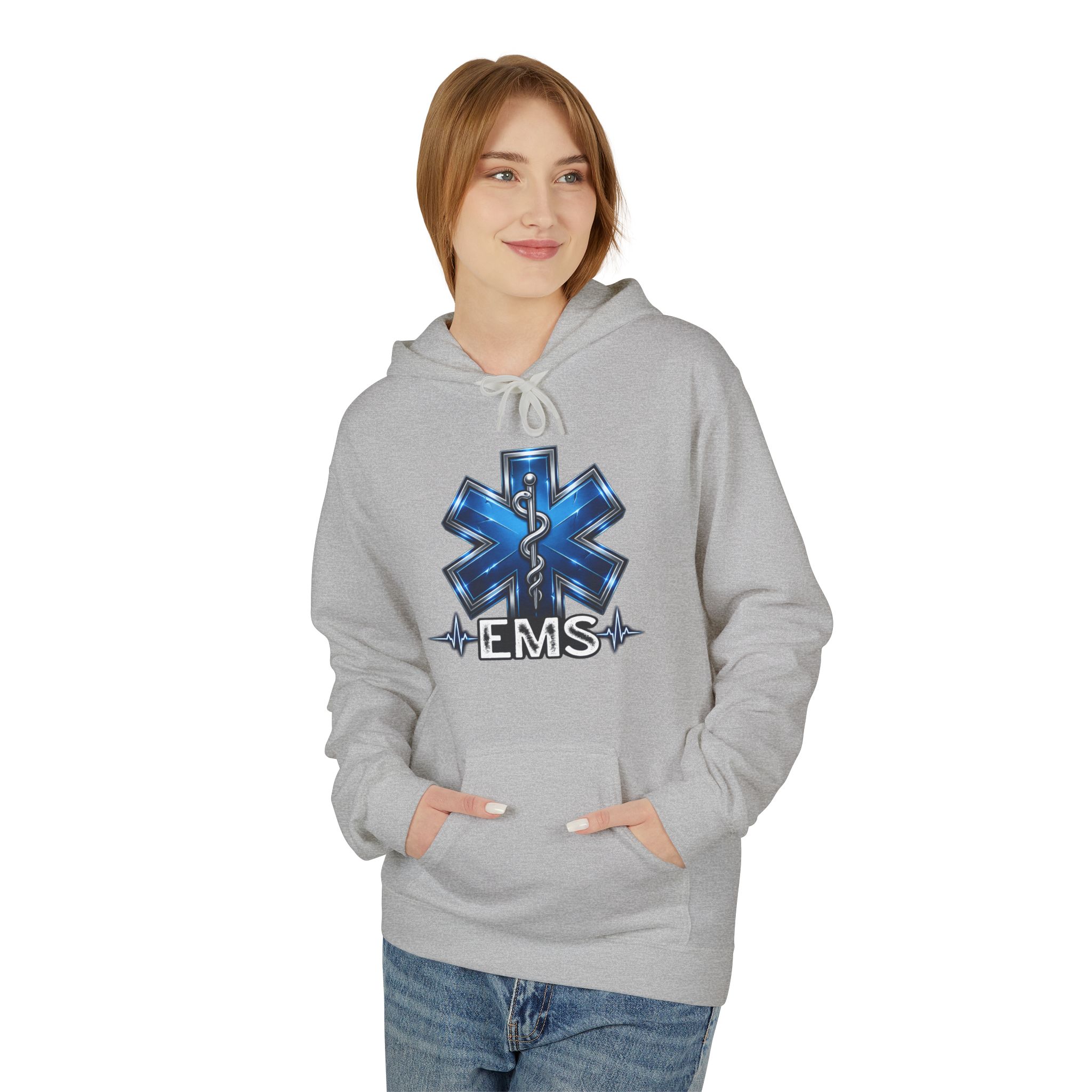 EMS Star of Life Hoodie – Emergency Medical Services Paramedic Sweatshirt - Image 5