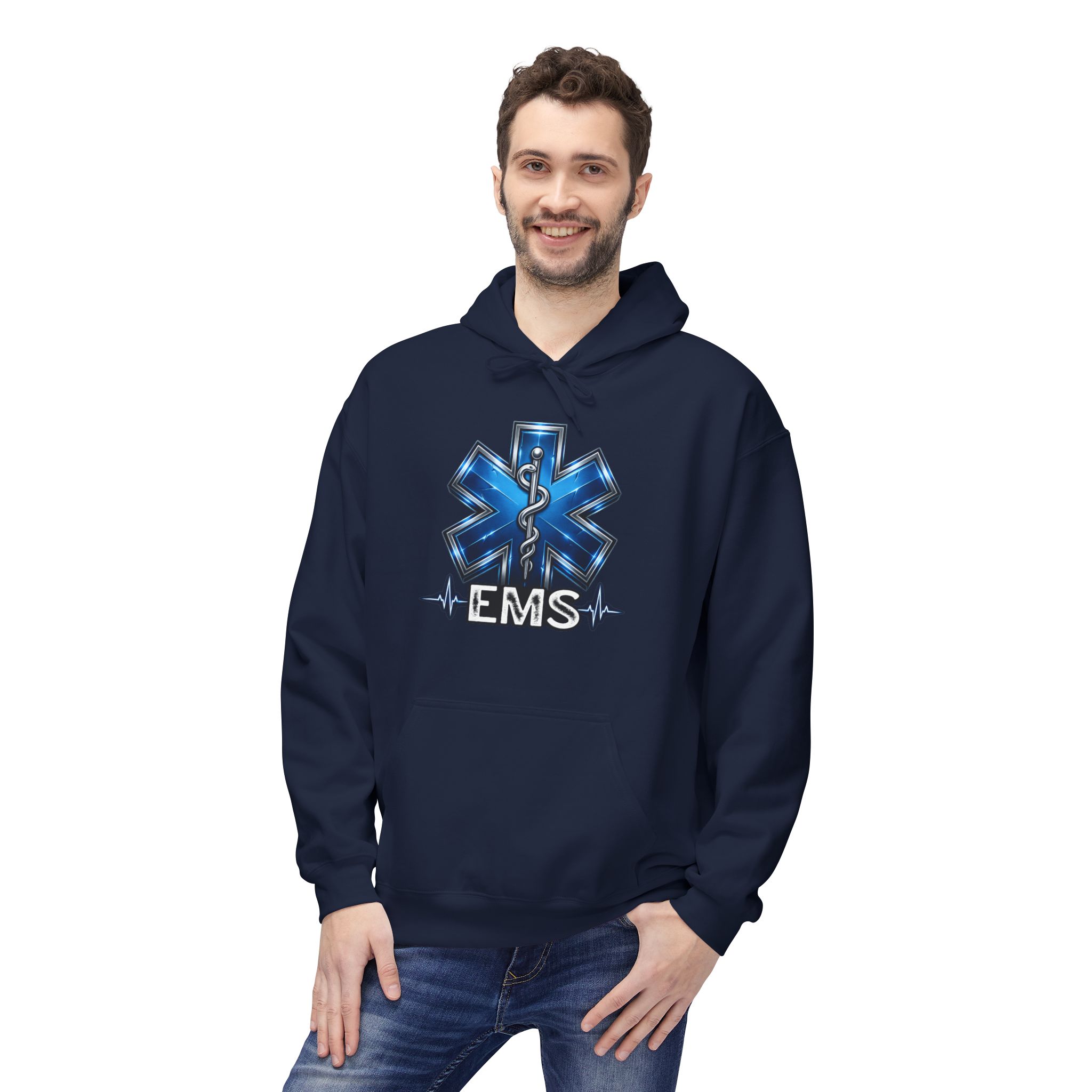 EMS Star of Life Hoodie – Emergency Medical Services Paramedic Sweatshirt - Image 12