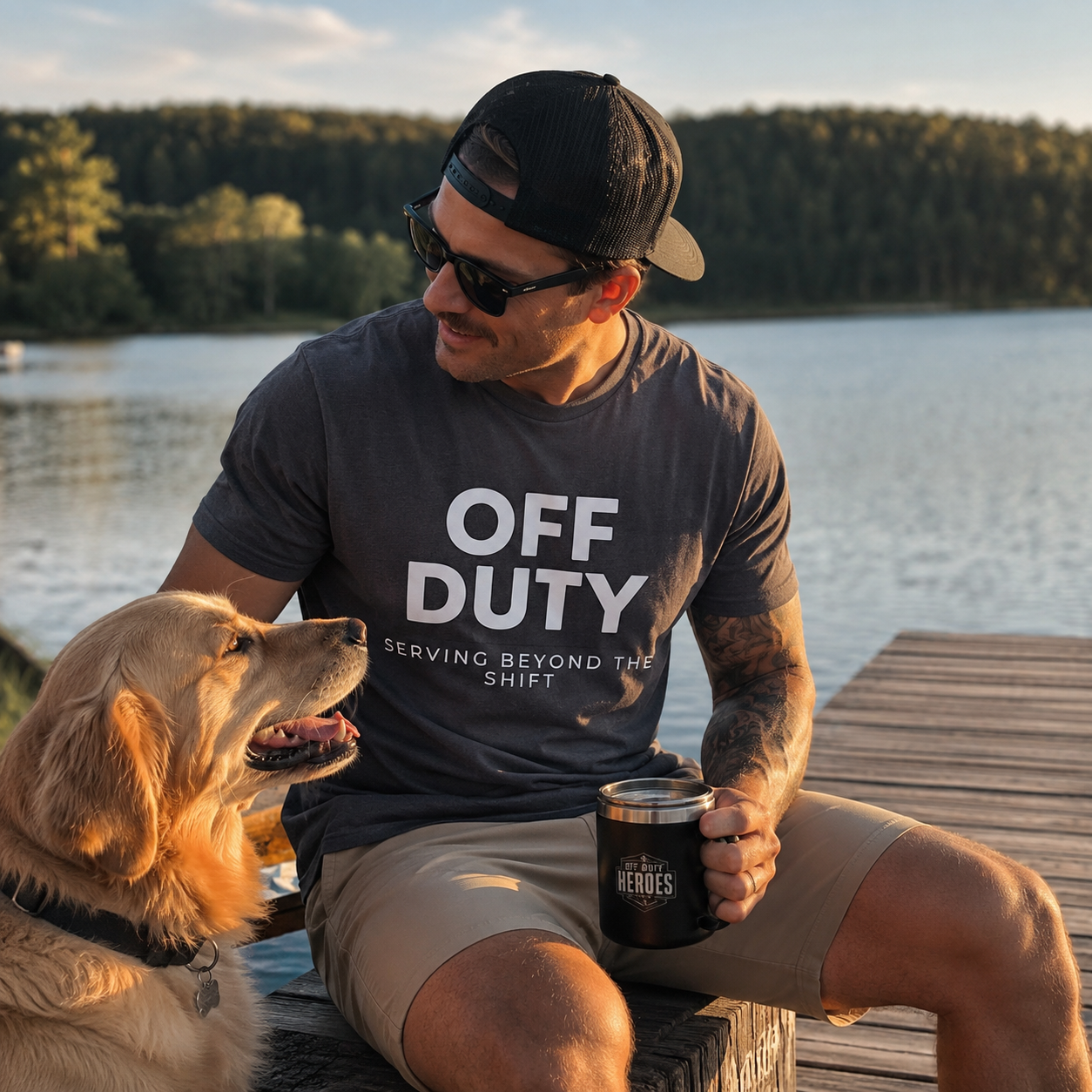 Off Duty T‑Shirt — 'OFF DUTY' Bold Graphic Tee First Responders