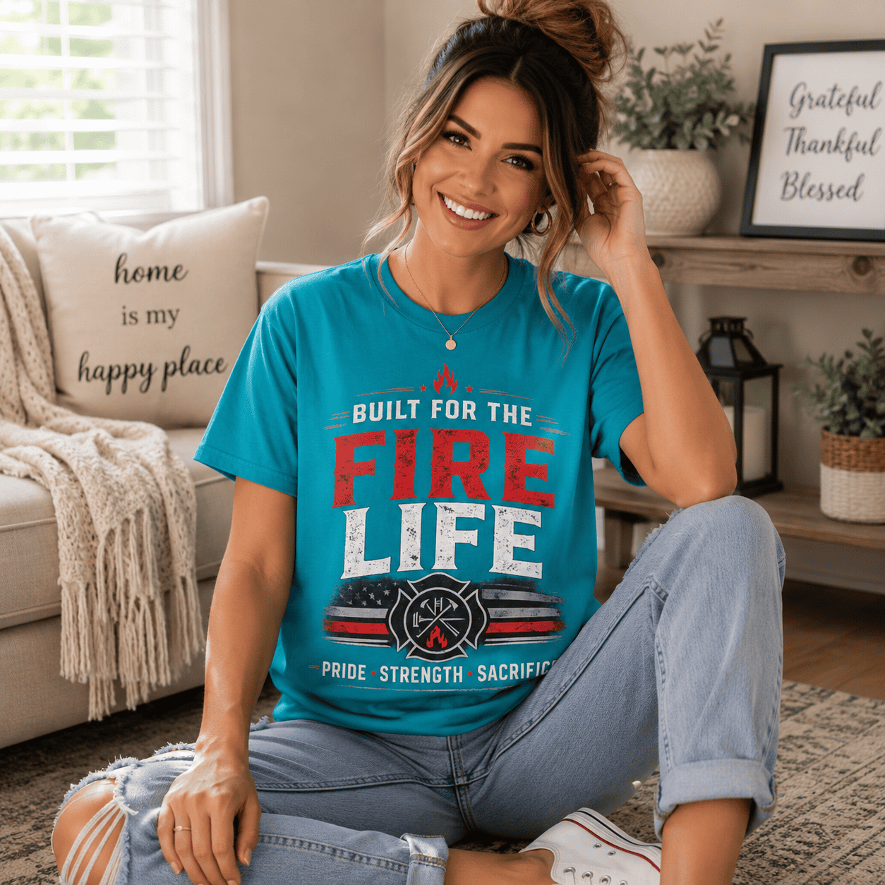 Built for the Fire Life T-Shirt — Firefighter Graphic Tee - Image 7