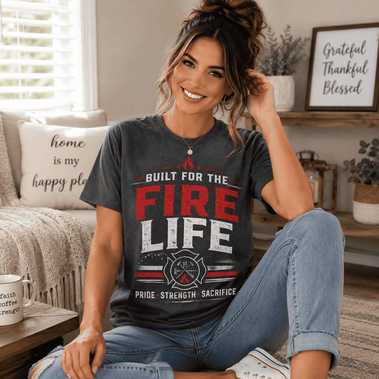 Built for the Fire Life T-Shirt — Firefighter Graphic Tee