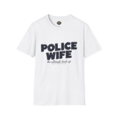Alternative view of Police Wife T-Shirt — Supportive Tee for Law Enforcement Spouses