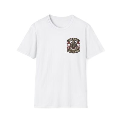 Alternative view of Off Duty Firefighter Logo T‑Shirt