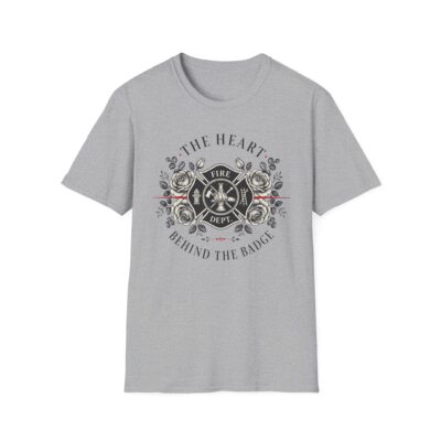 Alternative view of Firefighter Wife T‑Shirt — "The Heart Behind the Badge"