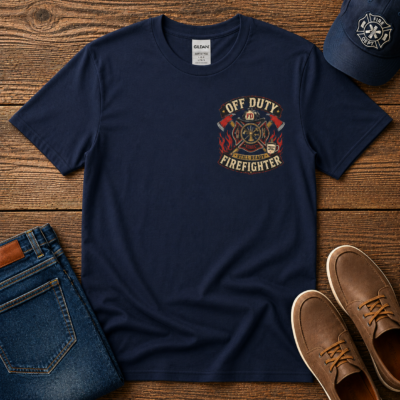 Off Duty Firefighter Logo T‑Shirt